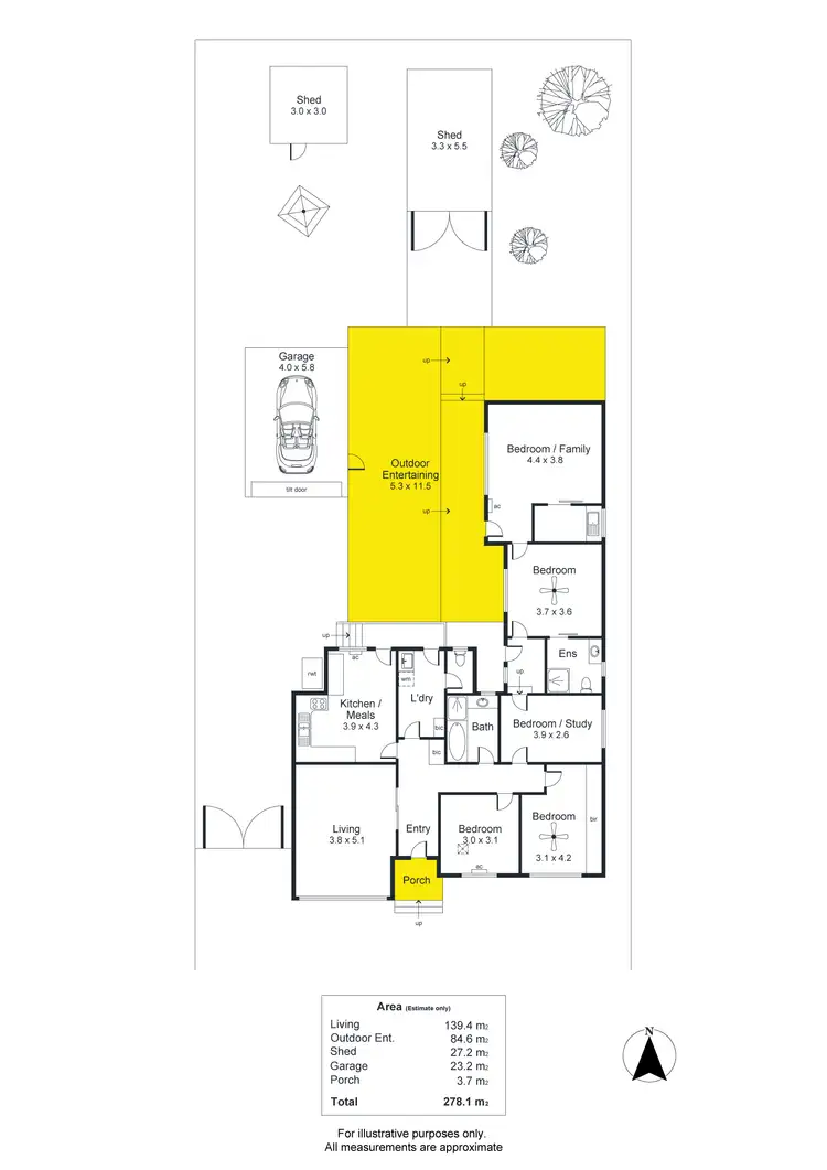 Floorplan of Homely house listing, 17 McIntosh Avenue, Pasadena SA 5042