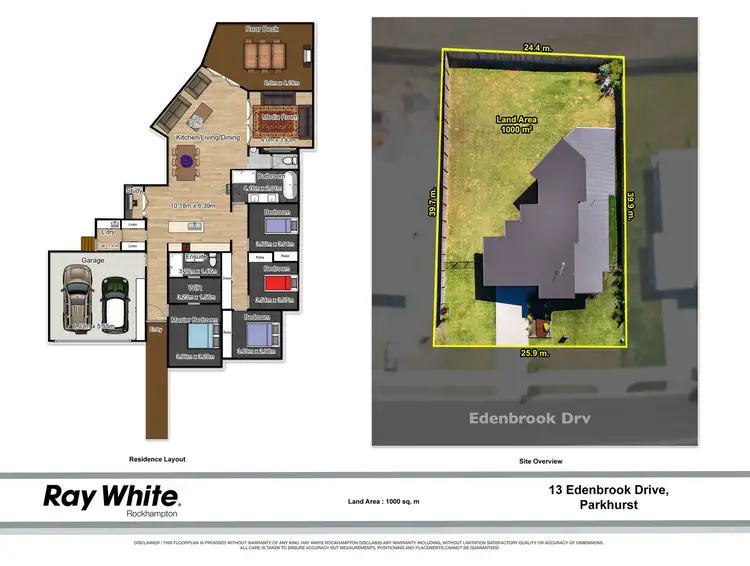 Floorplan of Homely house listing, 13 Edenbrook Drive, Parkhurst QLD 4702
