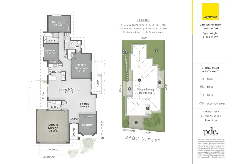 Floorplan of Homely house listing, 27 Babu Street, Varsity Lakes QLD 4227