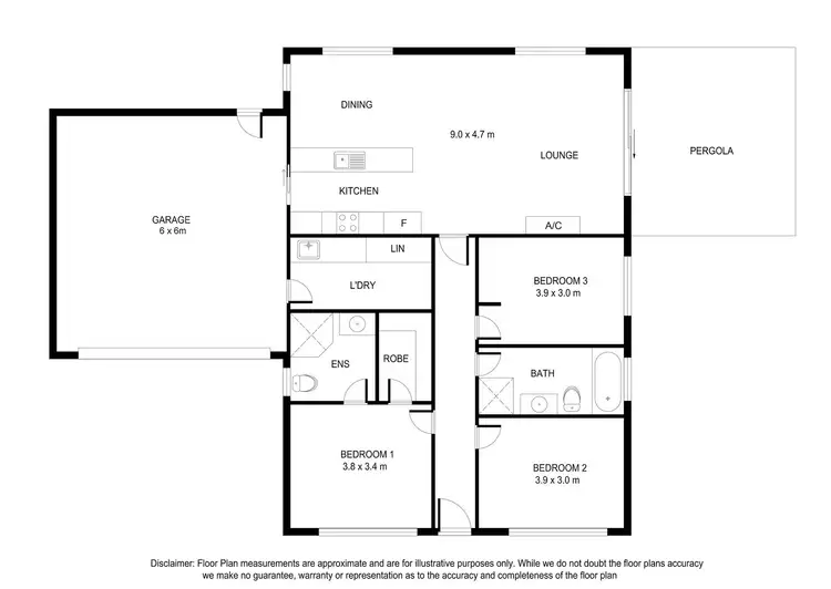 Floorplan of Homely house listing, 4 Lily Lane, Robe SA 5276