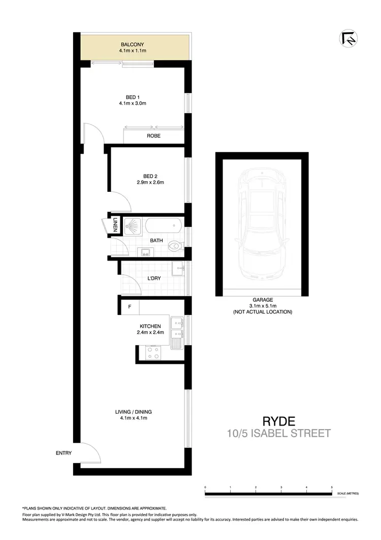 Floorplan of Homely apartment listing, 10/5 Isabel Street, Ryde NSW 2112