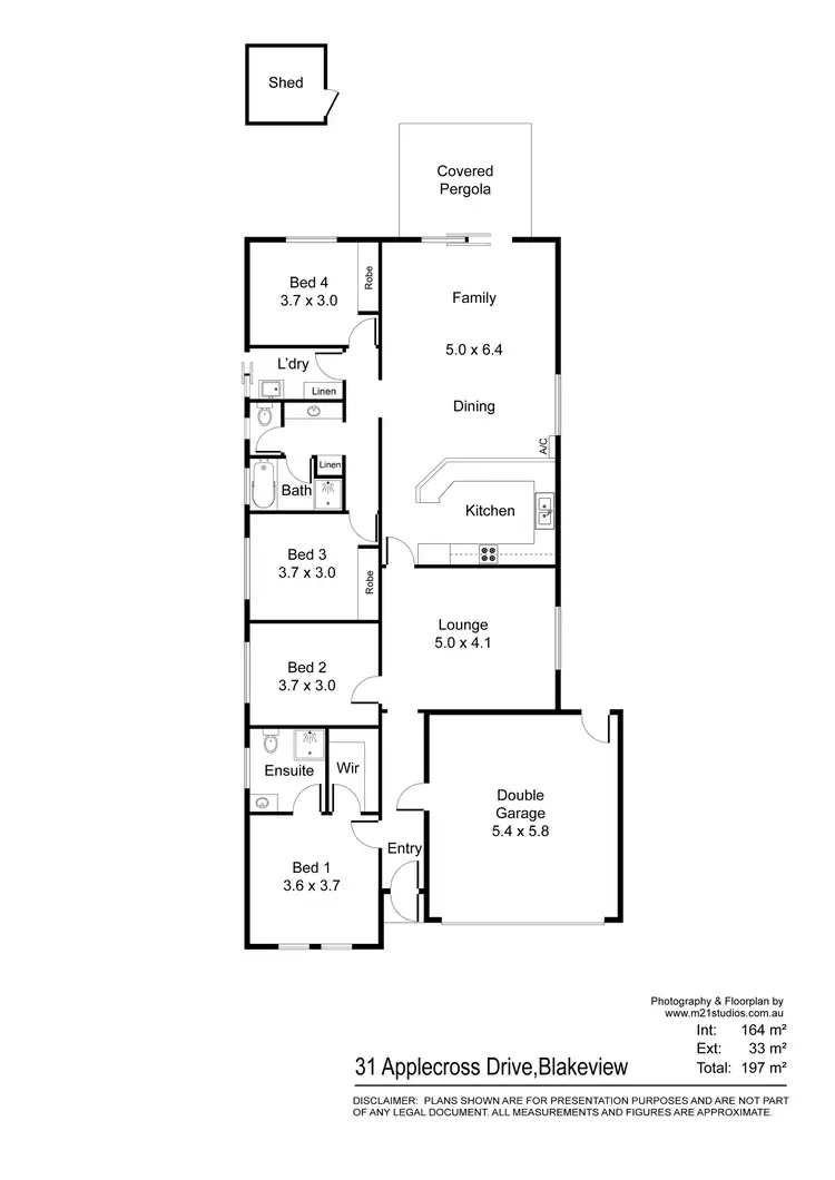 Floorplan of Homely house listing, 31 Applecross Drive, Blakeview SA 5114