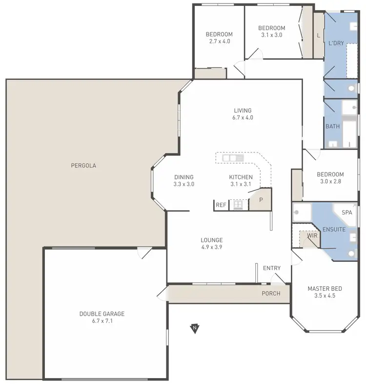 Floorplan of Homely house listing, 43 Black Forest Road, Werribee VIC 3030