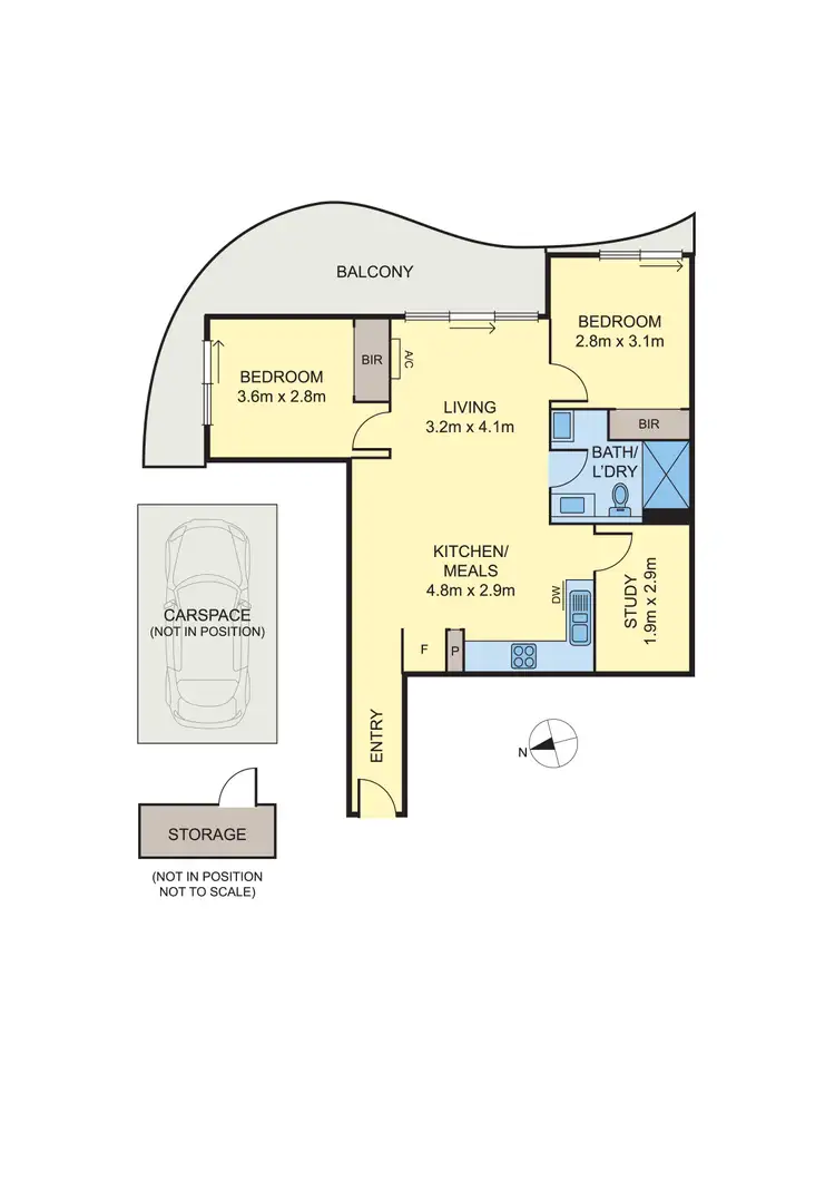 Floorplan of Homely apartment listing, 806/146 Bell Street, Coburg VIC 3058