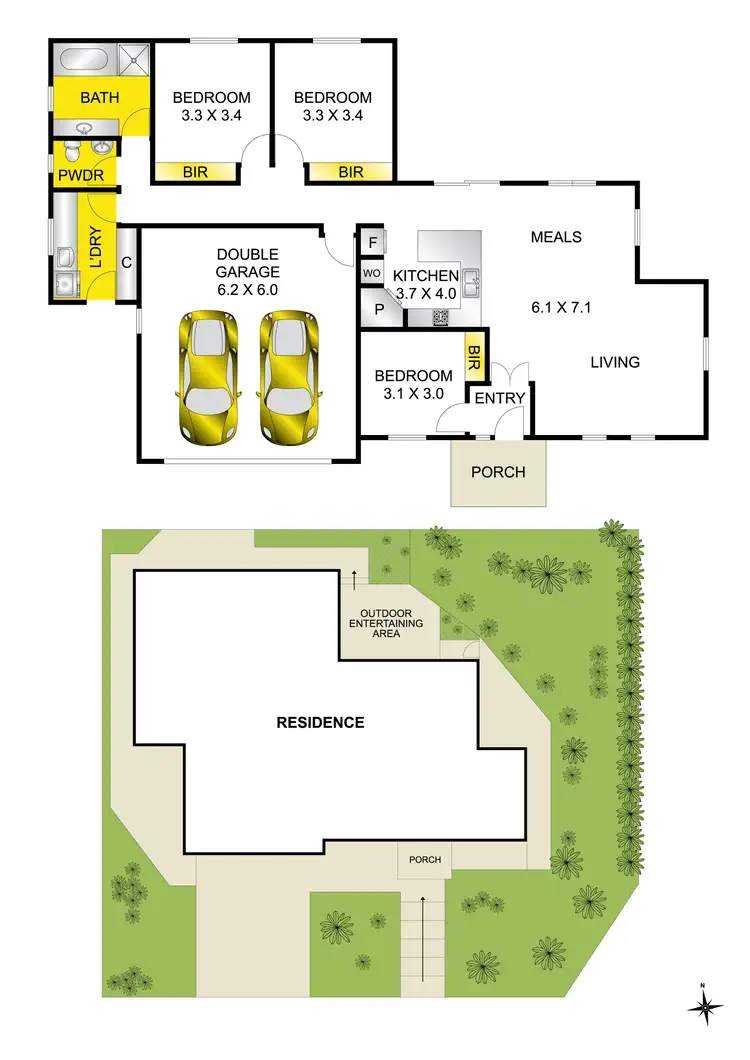 Floorplan of Homely house listing, 12 Orana Road, Highton VIC 3216