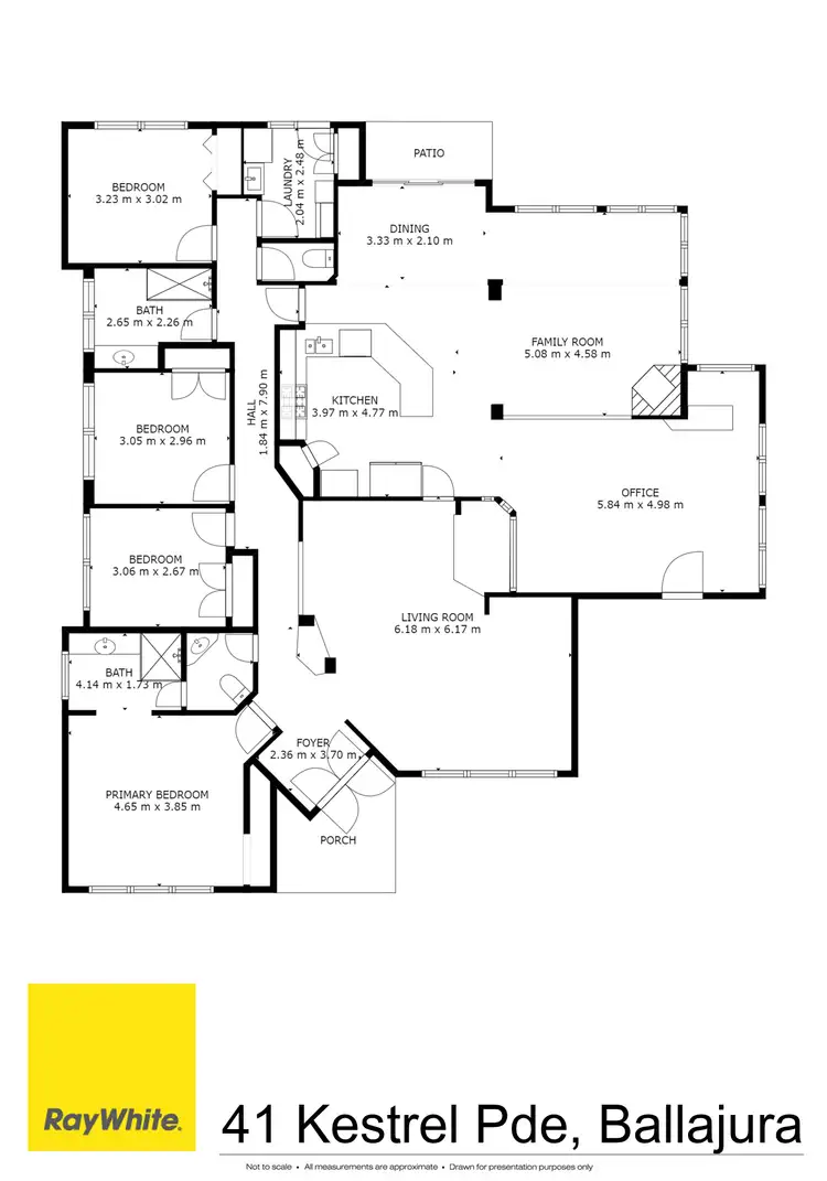 Floorplan of Homely house listing, 41 Kestrel Parade, Ballajura WA 6066
