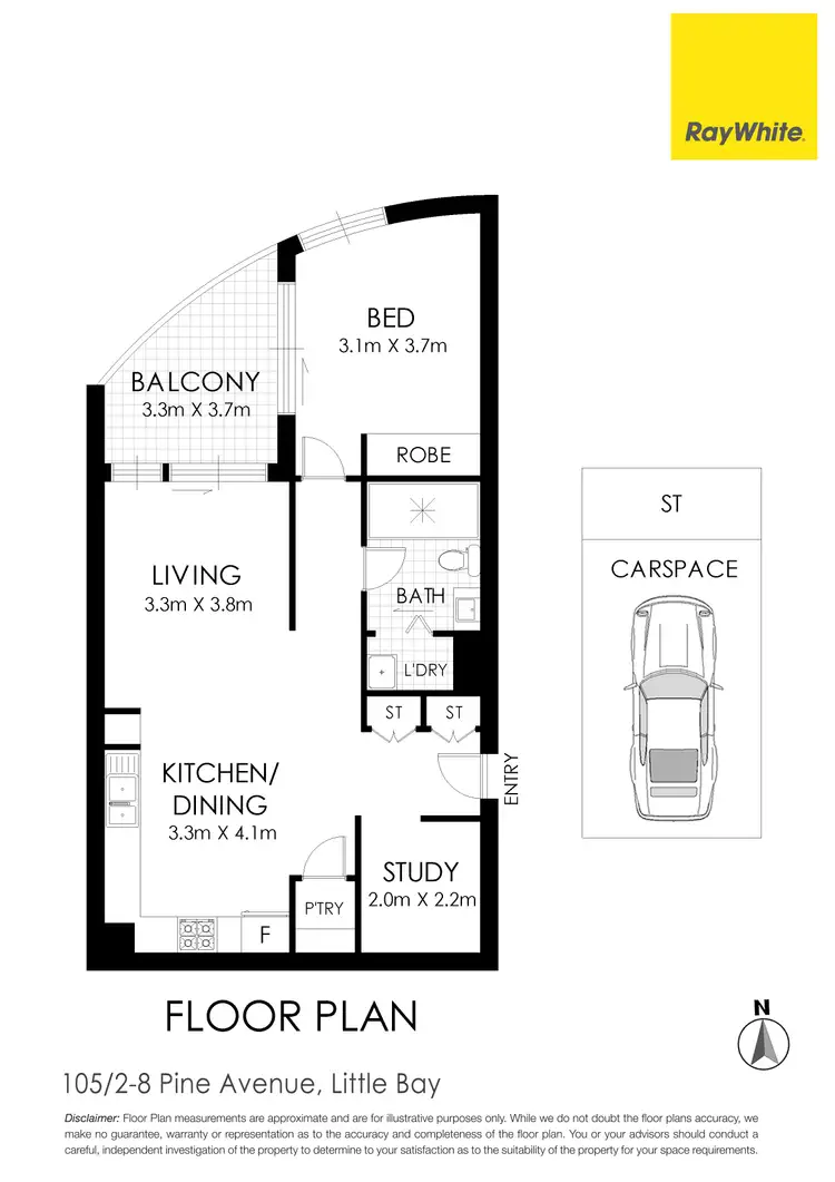 Floorplan of Homely apartment listing, 105/2-8 Pine Street, Little Bay NSW 2036