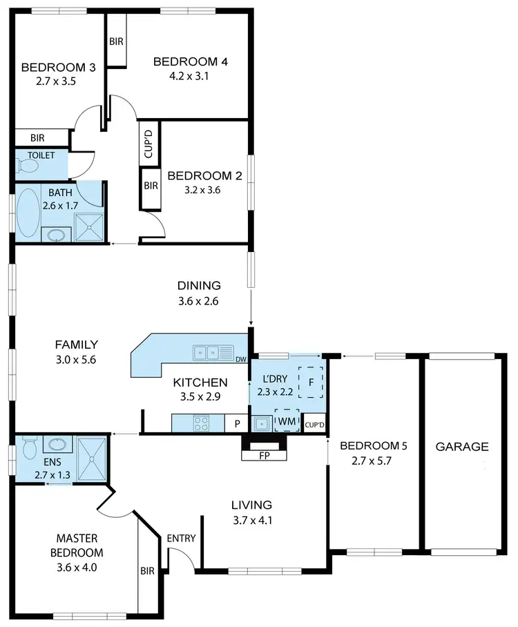Floorplan of Homely house listing, 26 Dunheved Circuit, Dubbo NSW 2830