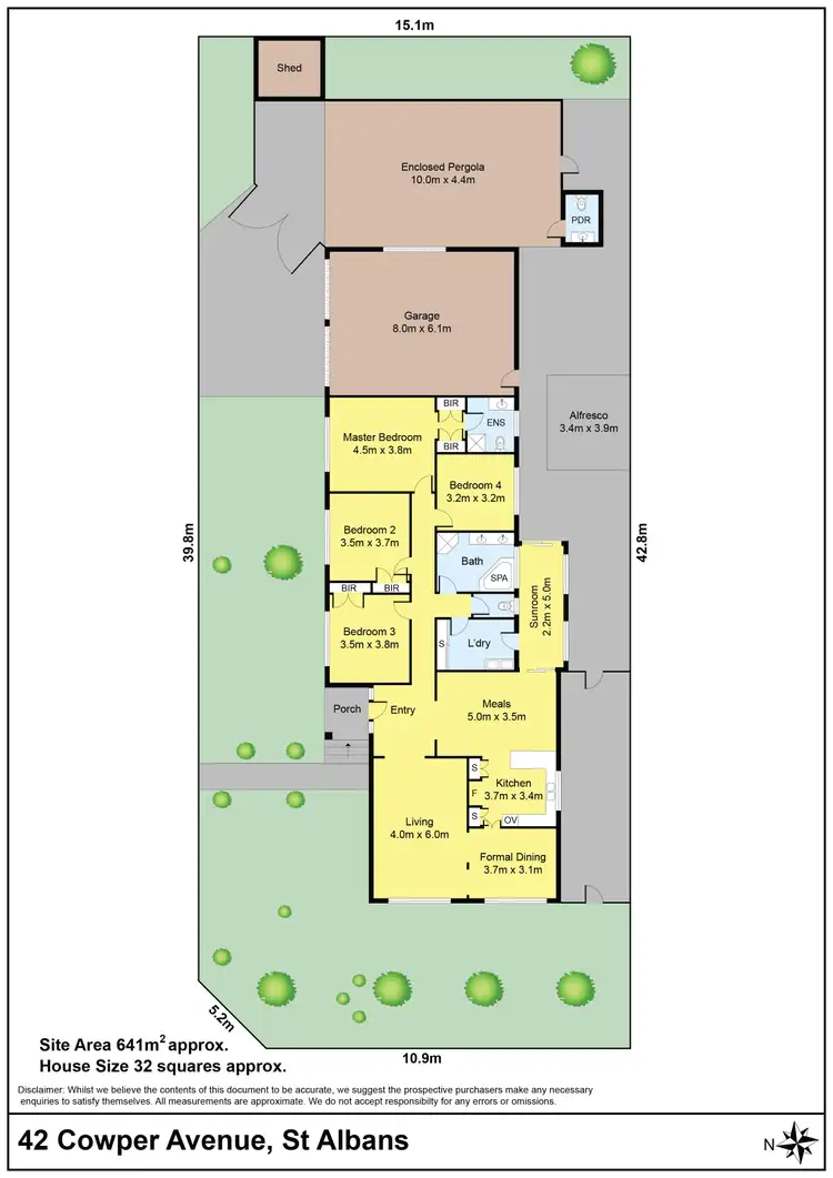 Floorplan of Homely house listing, 42 Cowper Avenue, St Albans VIC 3021