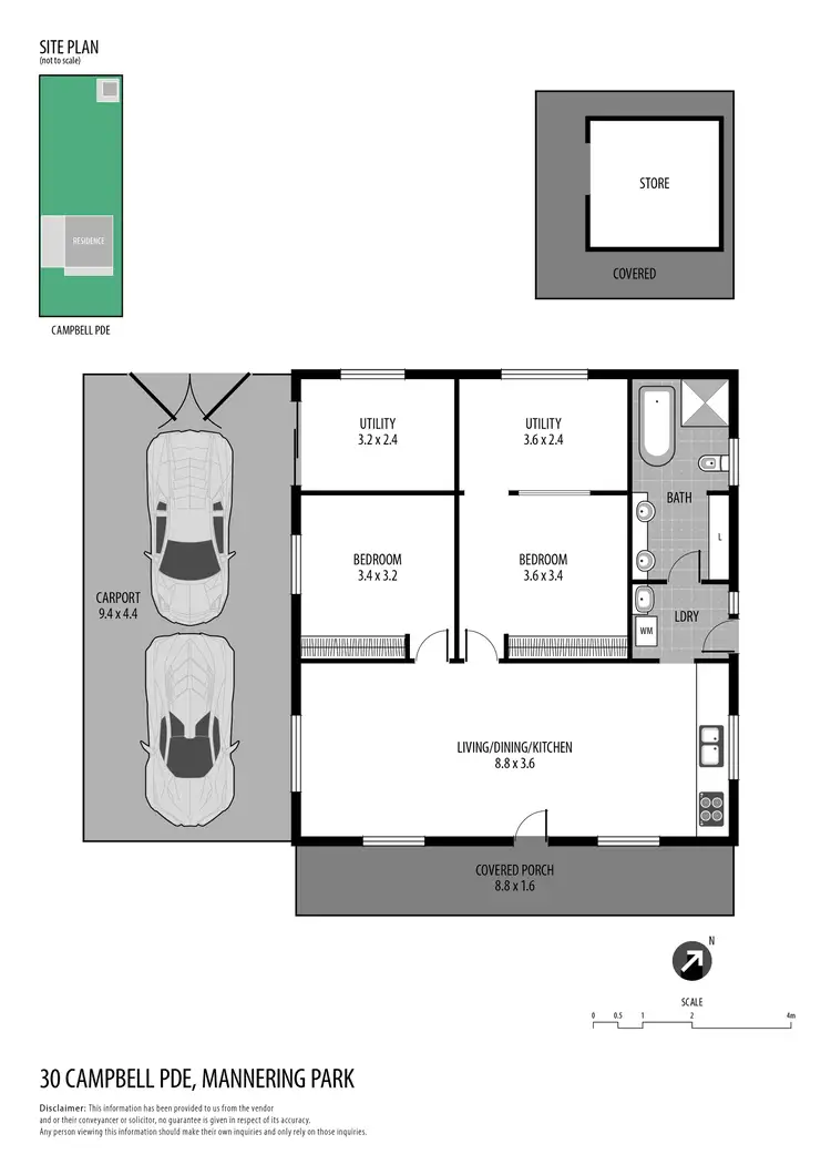 Floorplan of Homely house listing, 30 Campbell Parade, Mannering Park NSW 2259