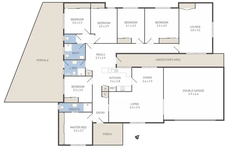 Floorplan of Homely house listing, 36 Cambridge Crescent, Werribee VIC 3030
