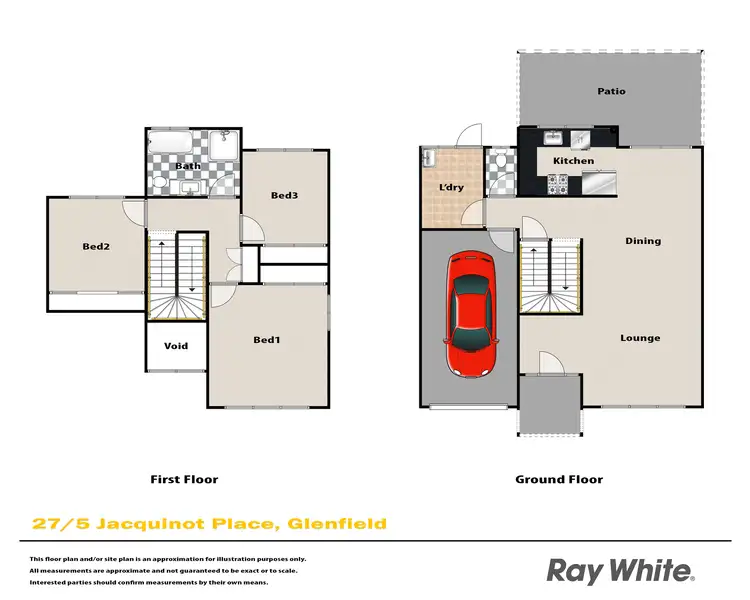 Floorplan of Homely townhouse listing, 27/5 Jacquinot Place, Glenfield NSW 2167