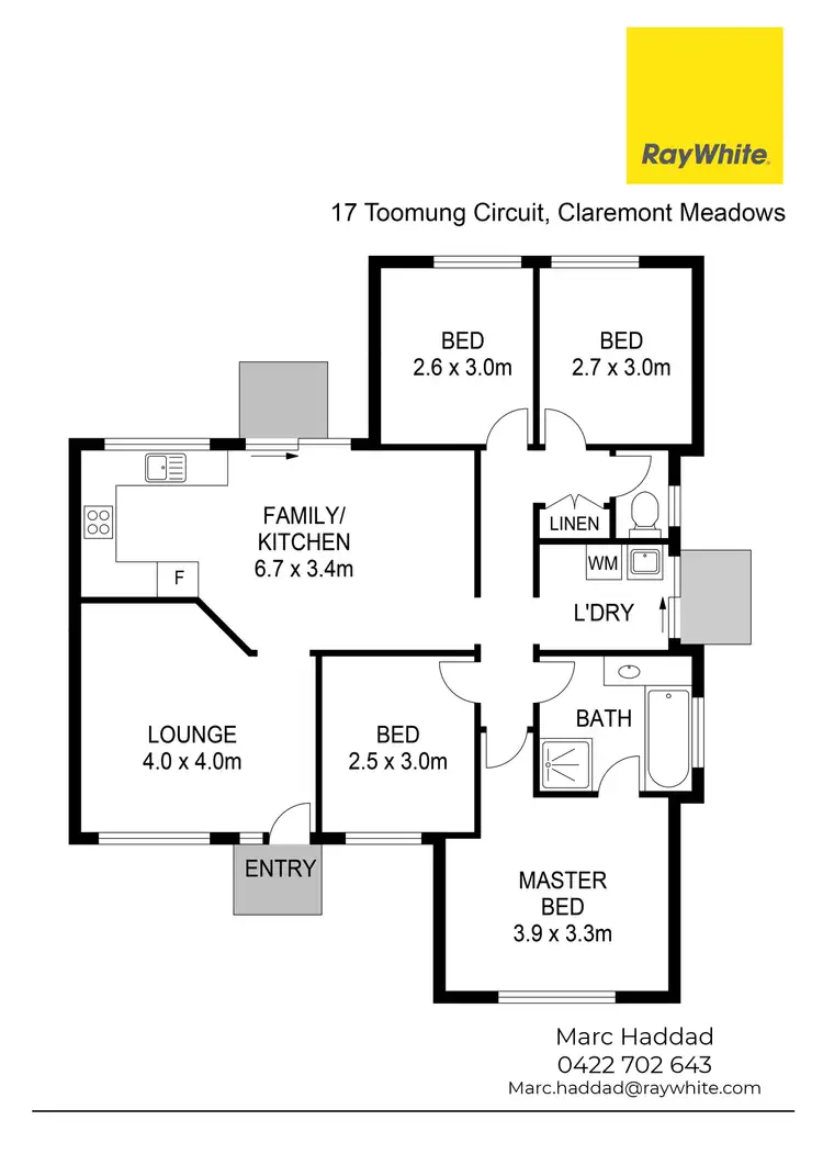 Floorplan of Homely house listing, 17 Toomung Circuit, Claremont Meadows NSW 2747
