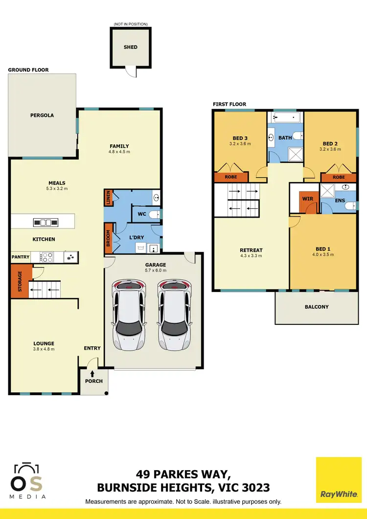 Floorplan of Homely house listing, 49 Parkes Way, Burnside Heights VIC 3023