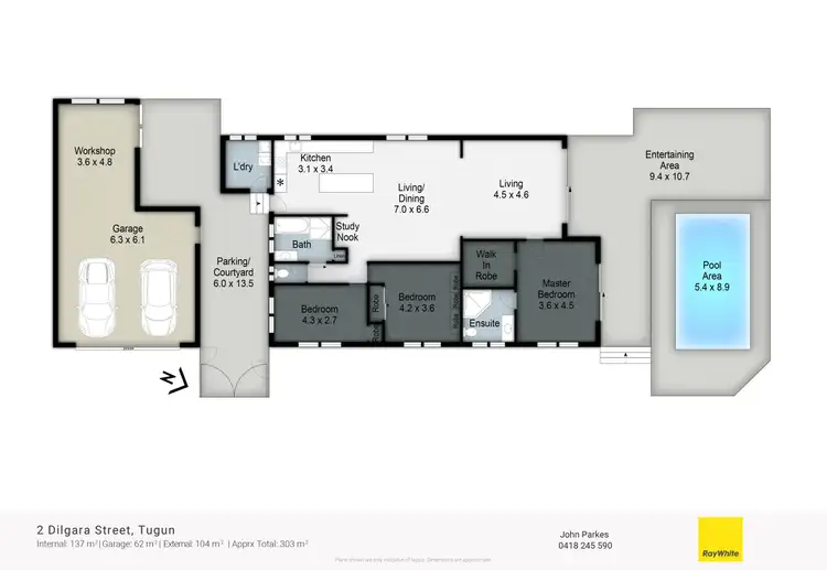 Floorplan of Homely house listing, 2 Dilgara Street, Tugun QLD 4224