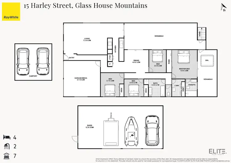 Floorplan of Homely house listing, 15 Harley Street, Glass House Mountains QLD 4518