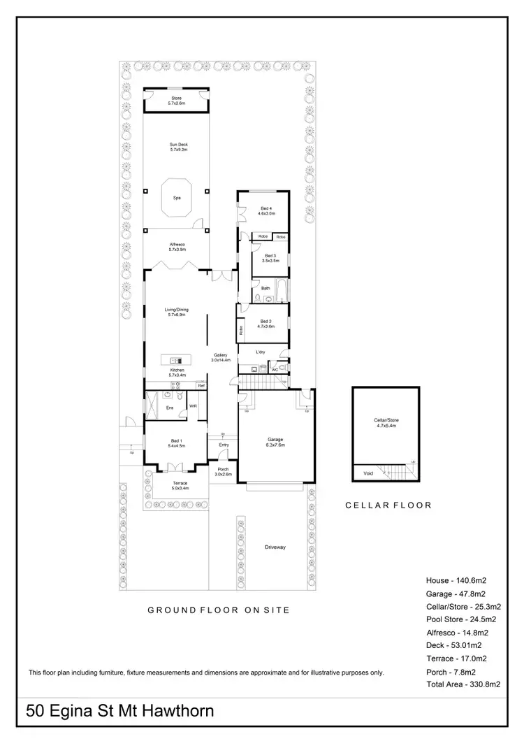 Floorplan of Homely house listing, 50 Egina Street, Mount Hawthorn WA 6016