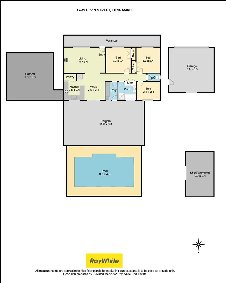 Floorplan of Homely house listing, 17-19 Elvin Street, Tungamah VIC 3728