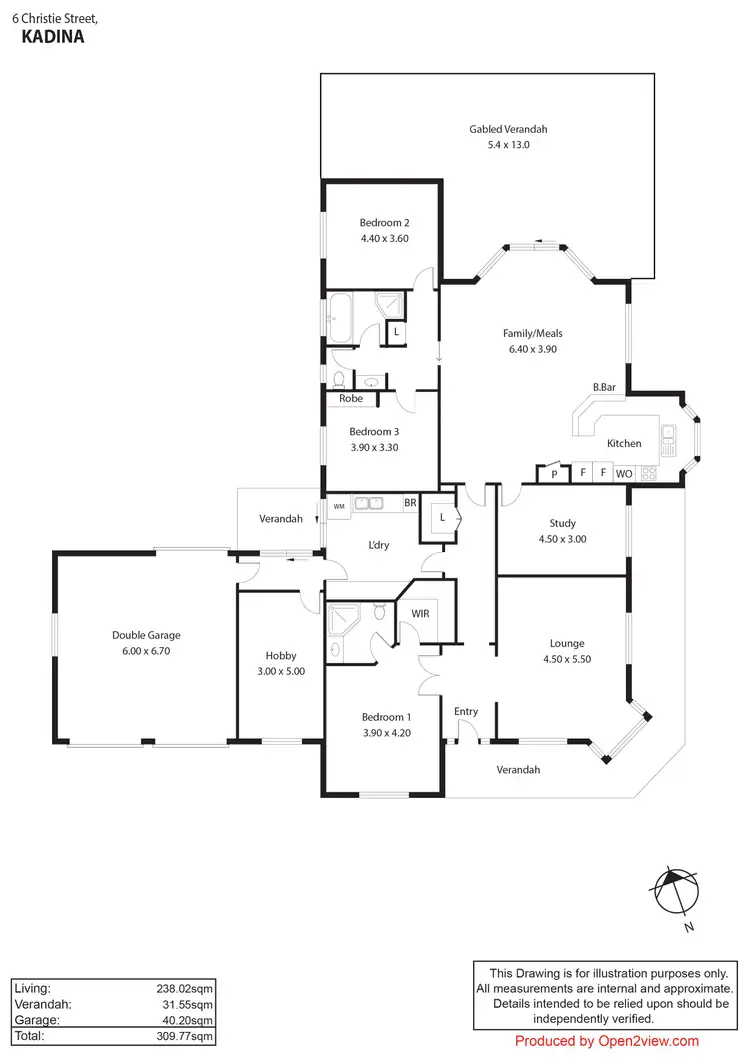 Floorplan of Homely house listing, 6 Christie Street, Kadina SA 5554