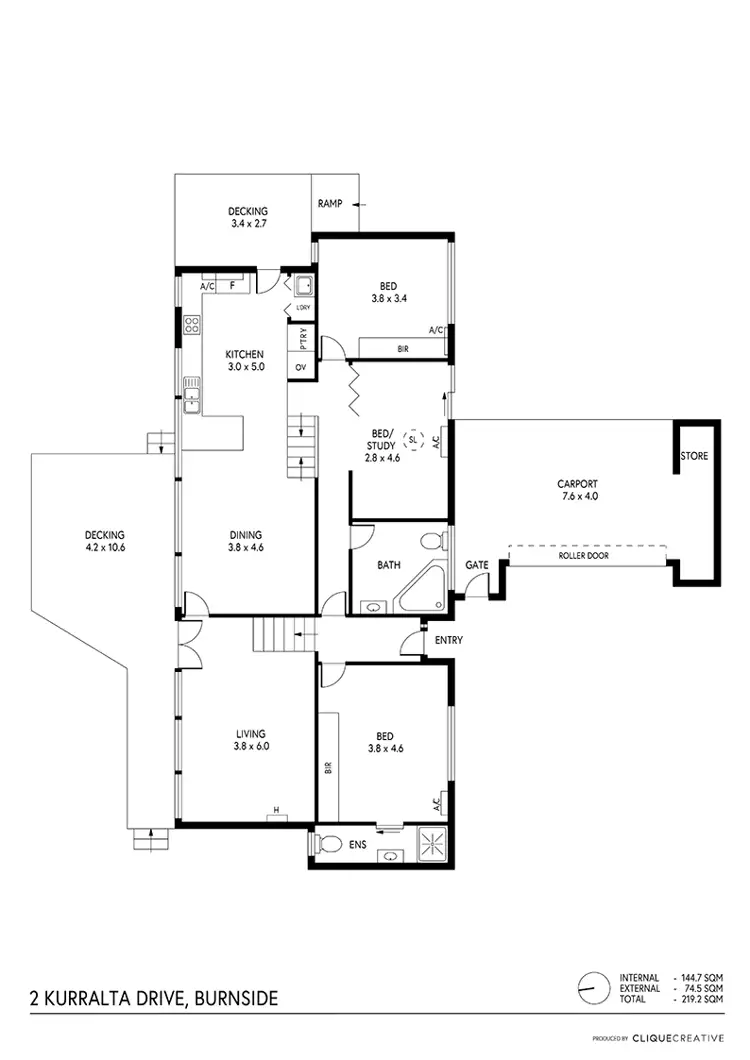 Floorplan of Homely house listing, 2 Kurralta Drive, Burnside SA 5066