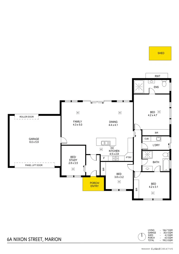 Floorplan of Homely house listing, 6A Nixon Street, Marion SA 5043