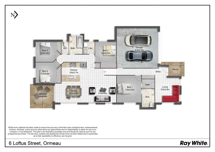 Floorplan of Homely house listing, 6 Loftus Street, Ormeau QLD 4208