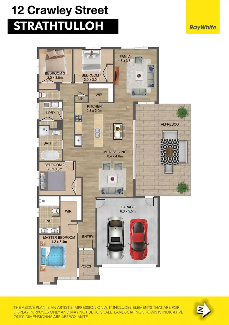 Floorplan of Homely house listing, 12 Crawley Street, Strathtulloh VIC 3338