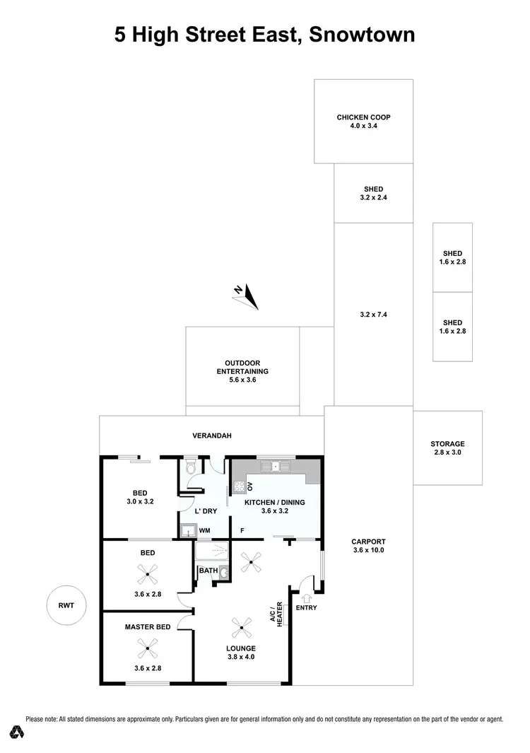 Floorplan of Homely house listing, 5 High Street East, Snowtown SA 5520