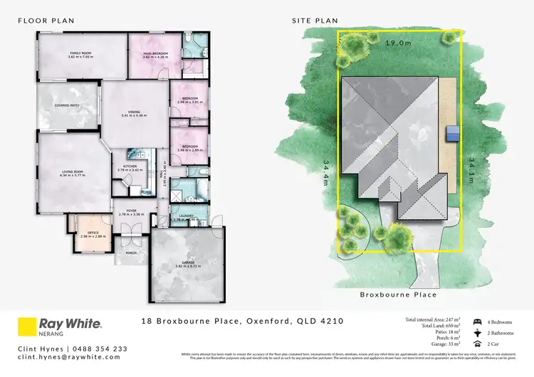 Floorplan of Homely house listing, 18 Broxbourne Place, Oxenford QLD 4210