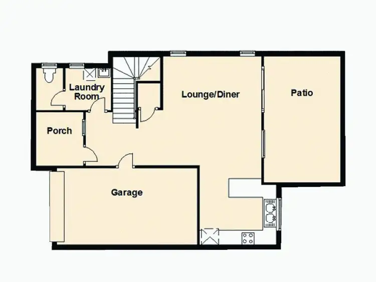 Floorplan of Homely townhouse listing, 1/52 Forest Street, Moorooka QLD 4105