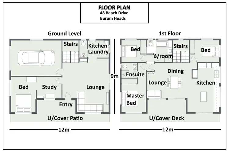 Floorplan of Homely house listing, 48 Beach Drive, Burrum Heads QLD 4659