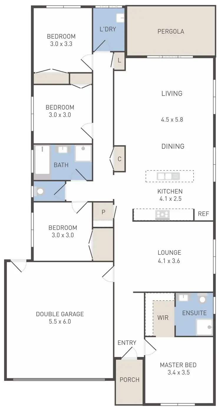 Floorplan of Homely house listing, 8 Darge Road, Mambourin VIC 3024