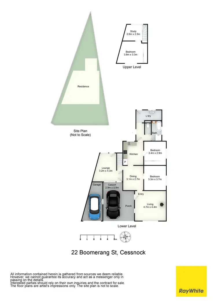 Floorplan of Homely house listing, 22 Boomerang Street, Cessnock NSW 2325