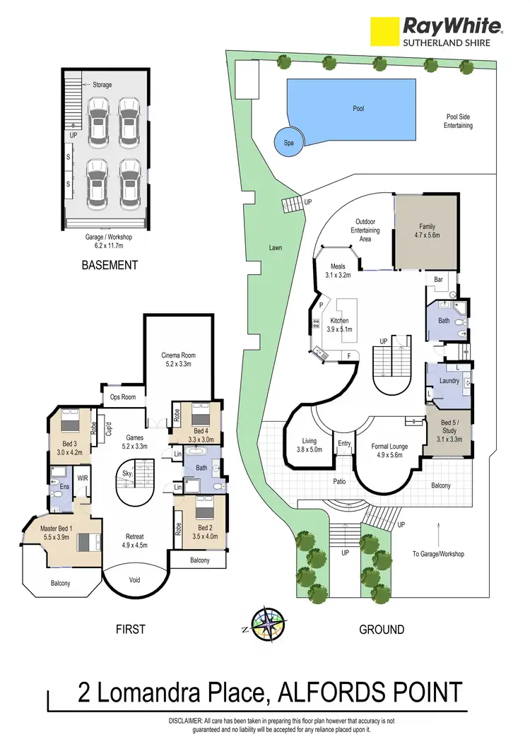 Floorplan of Homely house listing, 2 Lomandra Place, Alfords Point NSW 2234