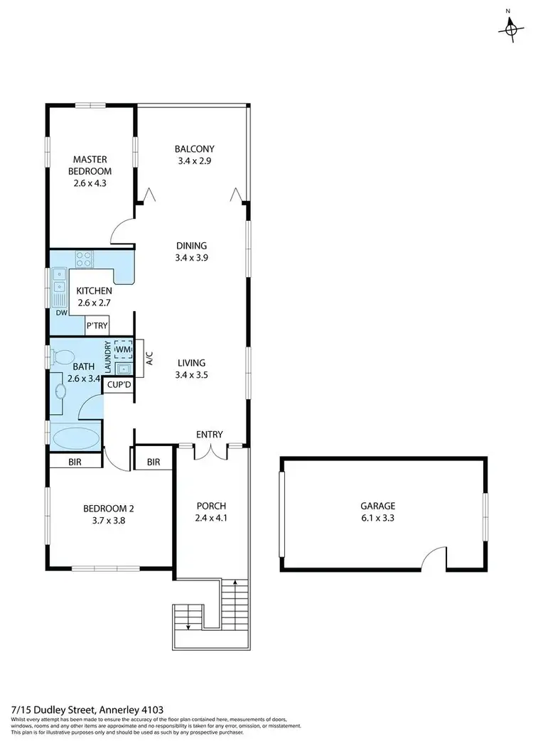 Floorplan of Homely unit listing, 8/14 Dudley Street, Annerley QLD 4103