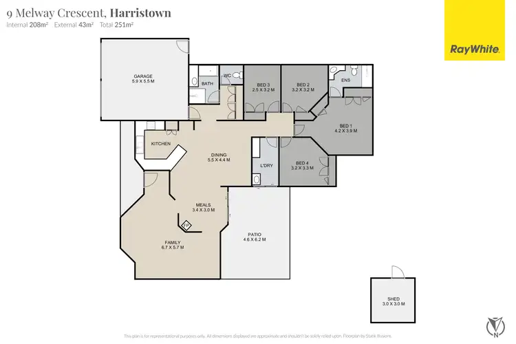 Floorplan of Homely house listing, 9 Melway Crescent, Harristown QLD 4350