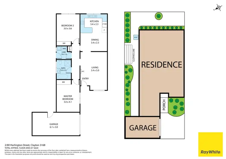 Floorplan of Homely unit listing, 1 & 2/80 Harlington Street, Clayton VIC 3168
