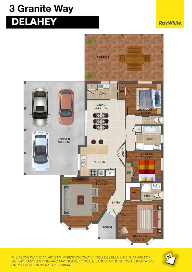 Floorplan of Homely house listing, 3 Granite Way, Delahey VIC 3037