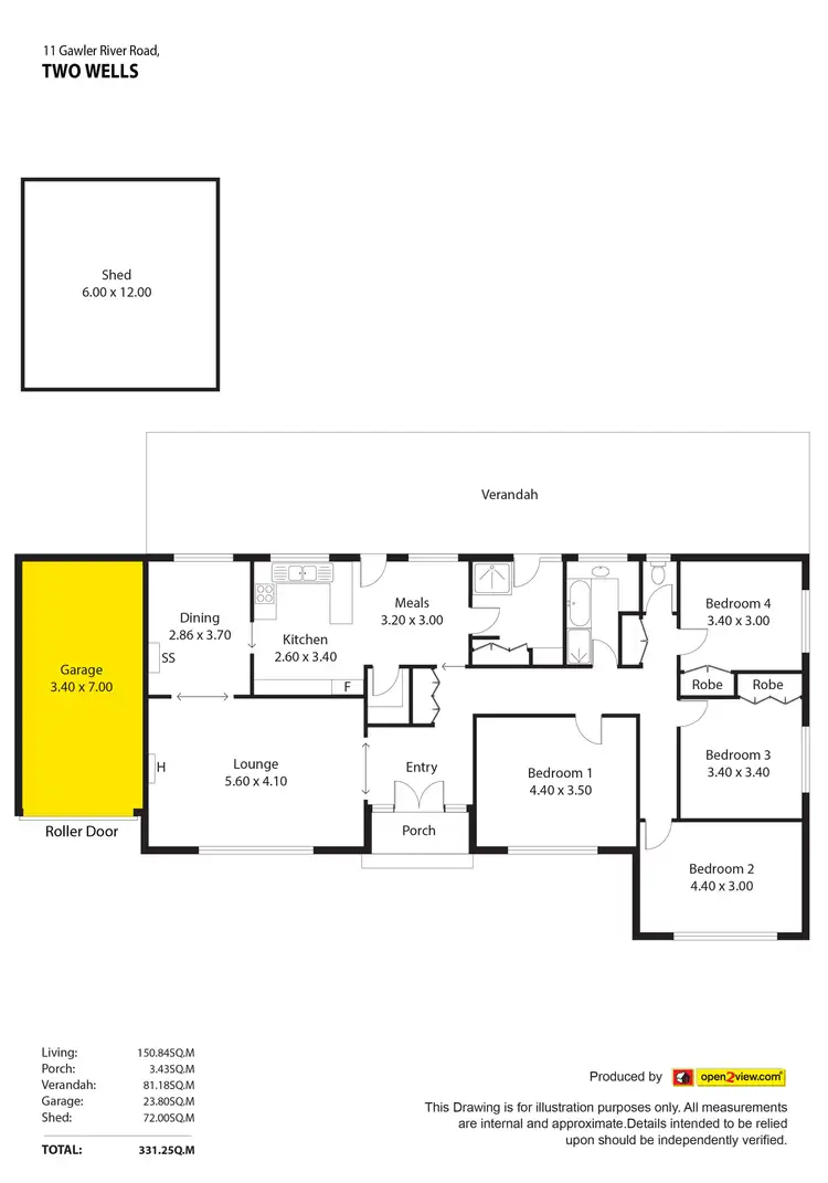 Floorplan of Homely house listing, 11 Gawler River Road, Two Wells SA 5501