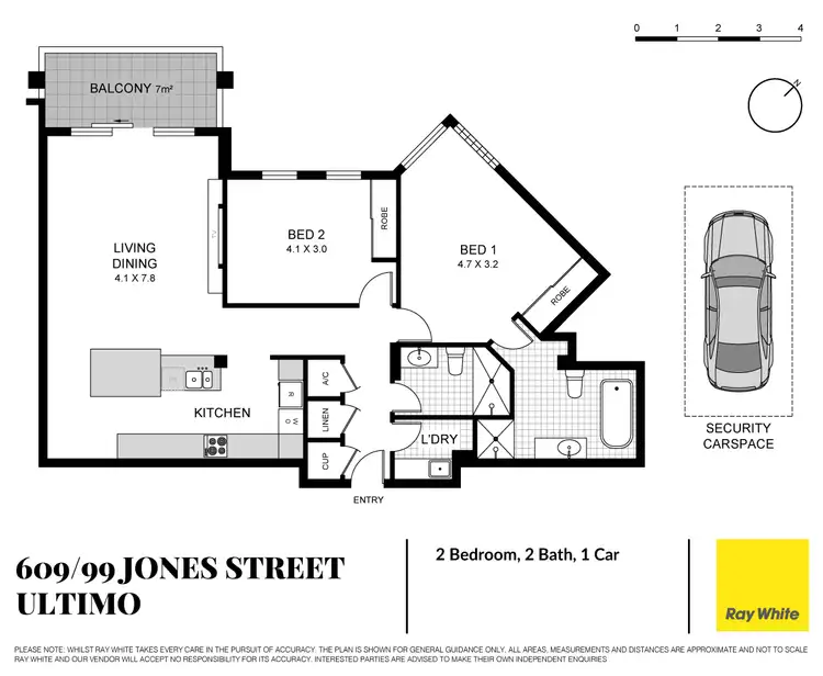 Floorplan of Homely apartment listing, 609/99 Jones Street, Ultimo NSW 2007