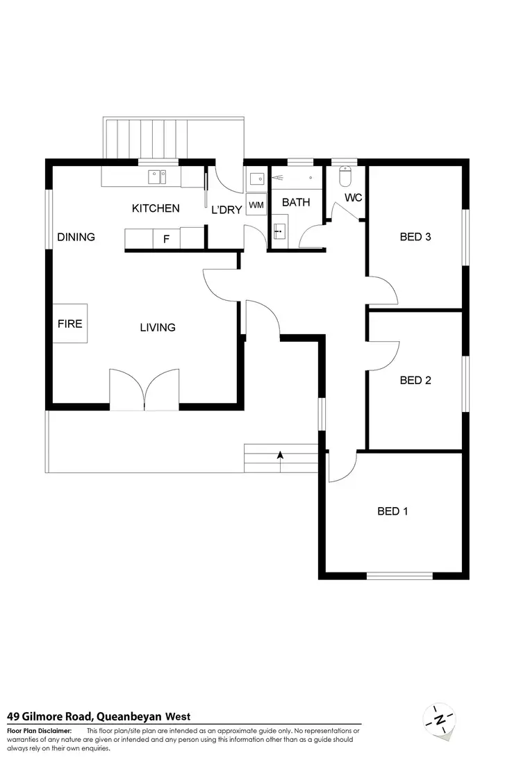 Floorplan of Homely house listing, 49 Gilmore Place, Queanbeyan West NSW 2620