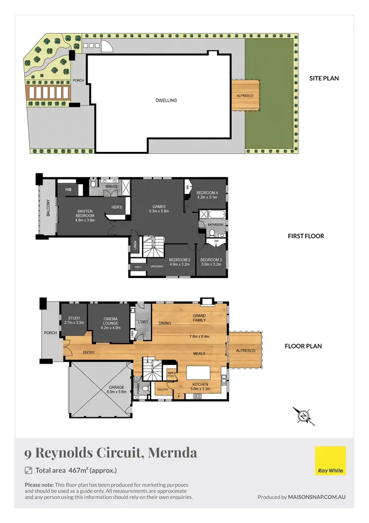 Floorplan of Homely house listing, 9 Reynolds Circuit, Mernda VIC 3754