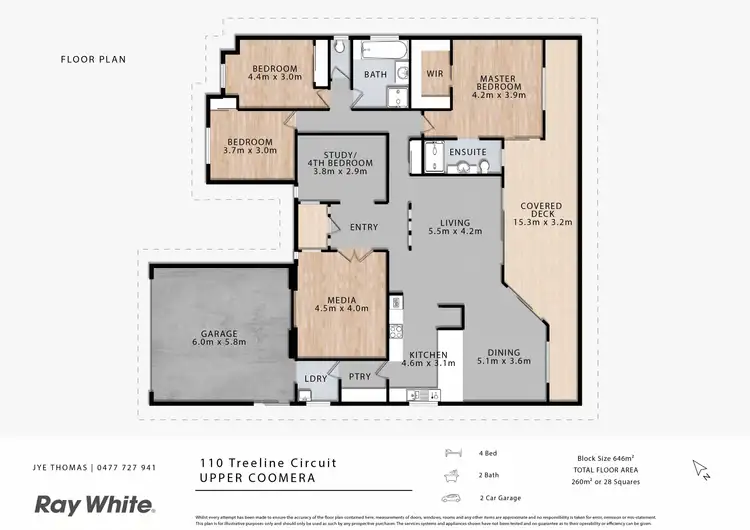 Floorplan of Homely house listing, 110 Treeline Circuit, Upper Coomera QLD 4209