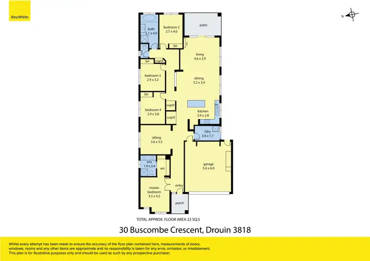 Floorplan of Homely house listing, 30 Buscombe Crescent, Drouin VIC 3818