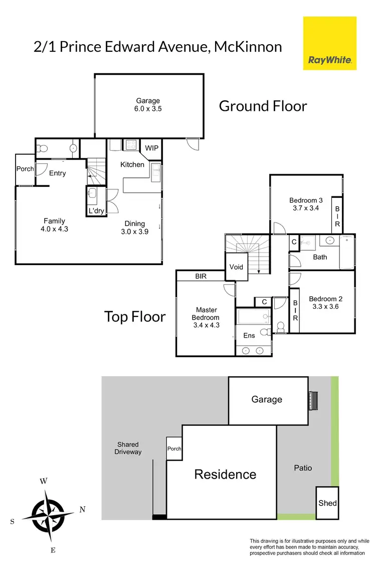 Floorplan of Homely townhouse listing, 2/1 Prince Edward Avenue, Mckinnon VIC 3204