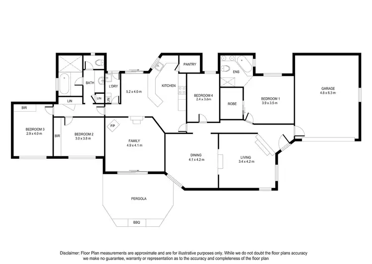 Floorplan of Homely house listing, 1 Jade Close, Mount Gambier SA 5290