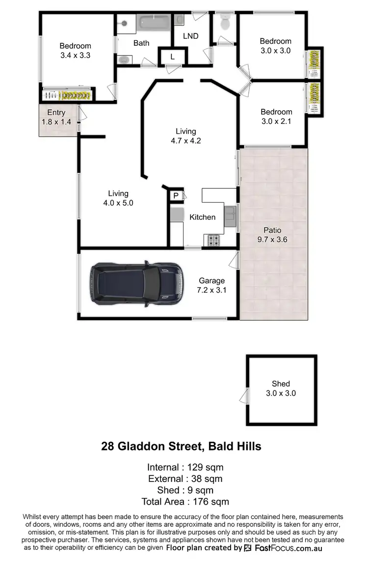 Floorplan of Homely house listing, 28 Gladdon Street, Bald Hills QLD 4036