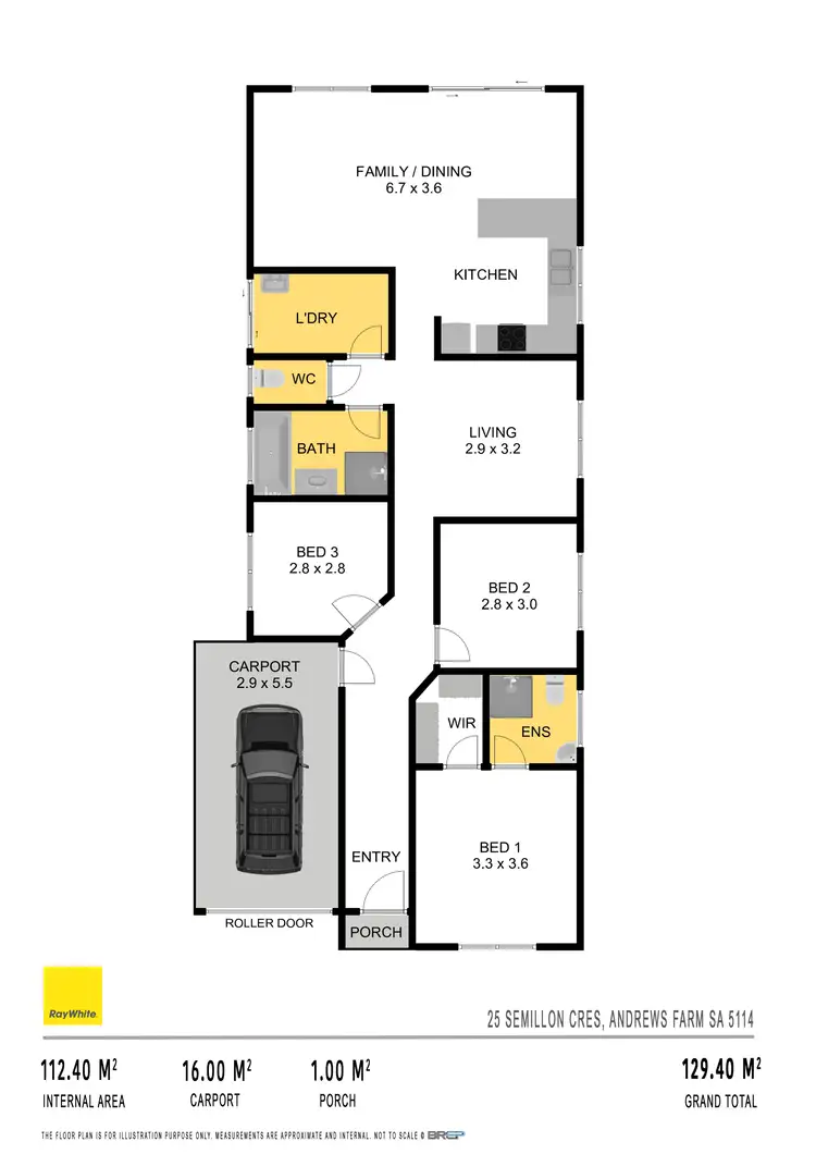 Floorplan of Homely house listing, 25 Semillon Crescent, Andrews Farm SA 5114