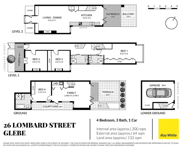 Floorplan of Homely house listing, 26 Lombard Street, Glebe NSW 2037