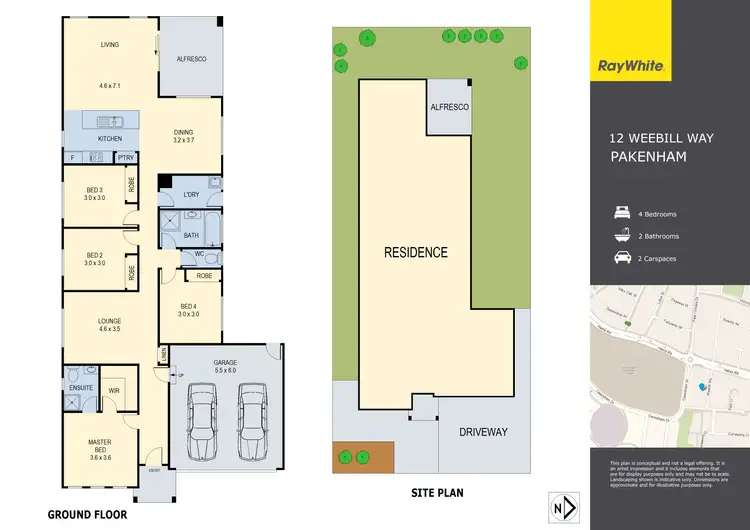Floorplan of Homely house listing, 12 Weebill Way, Pakenham VIC 3810